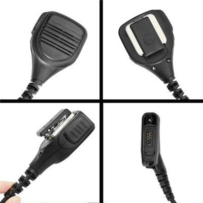 Black Plastic Handheld Radio Speaker Microphone for XiR P8668 APX7000 XPR7550 DP4800