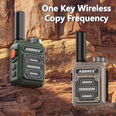 ABBREE AR-63 Wireless Walkie talkie for Hunting Color Camo/Brown Talk Range 3km-10km