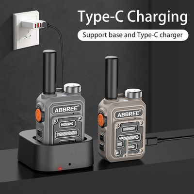 ABBREE AR-63 Wireless Walkie talkie for Hunting Color Camo/Brown Talk Range 3km-10km
