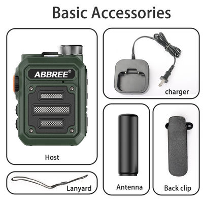 ABBREE AR-63 Wireless Walkie talkie for Hunting Color Camo/Brown Talk Range 3km-10km