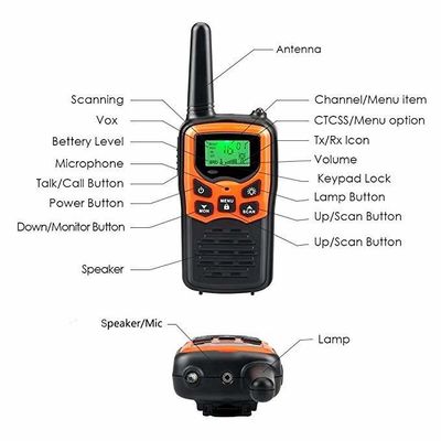 400-470mhz Handheld PMR 446 Walkie Talkie with Flashlight Stay Connected