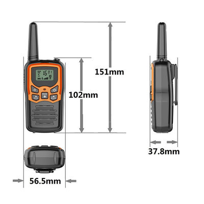 Long Range 3-5km PMR/FRS/GMRS Mobile Phone with Walkie Talkie Toy and 10 Call Tones