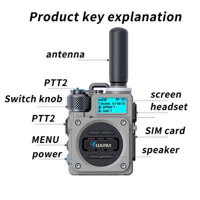 5000KM Talk Range Handheld 4G POC Walkie Talkie for Unlimited Communication