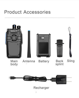 Professional Walkie Talkie Dual Band Earpiece Headset with PTT Mic Output Power 3W
