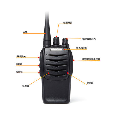 Baofeng Compatible Walkie-talkie Headset 403-470HZ Frequency Range 5km Talk Range K Head