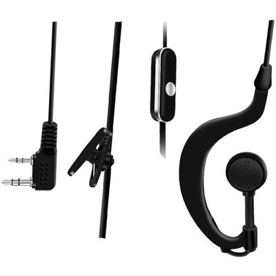 Wired Intercom Earphone Walkie Talkie Headset Radio Earpiece Headset 110±3dB Sensitivity