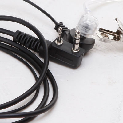 Wanhua Walkie-talkie Headphone Cable Headset Anti-leakage Sound Comfortable Earplug Air Guide Earphone Black Microphone Plastic