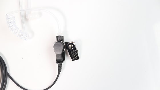 Black Microphone Noise Cancelling Earbuds for 3.5mm Connectors Walkie Talkie Headset