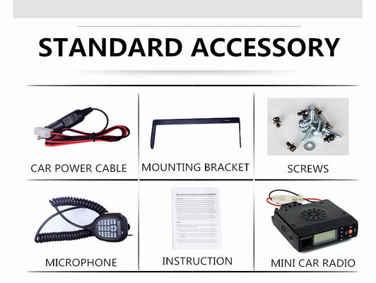 25W Max Output Power DC7.4V Baojie BJ-218 Car Mini Mobile Radio Long Range Transceiver