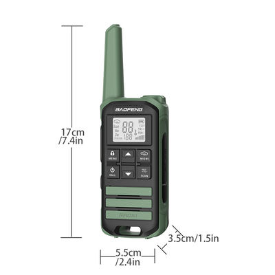 BF FR-22A 2W Long Range Walkie Talkie for Hiking Intercoms For Outdoor Communication