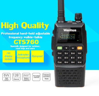 OEM/ODM Accepted WanhuaGTS760 8W Handheld Walkie-Talkie for Outdoor Self-Driving Tour