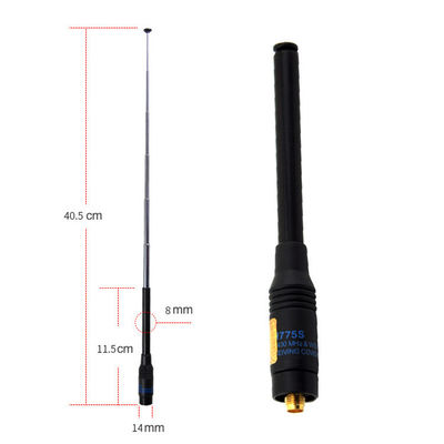 144-146/430-440MHz Frequency Range RH775 Walkie-Talkie with NFC and Long Antennas