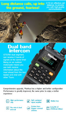 OEM/ODM Accepted WanhuaGTS760 8W Handheld Walkie-Talkie for Outdoor Self-Driving Tour