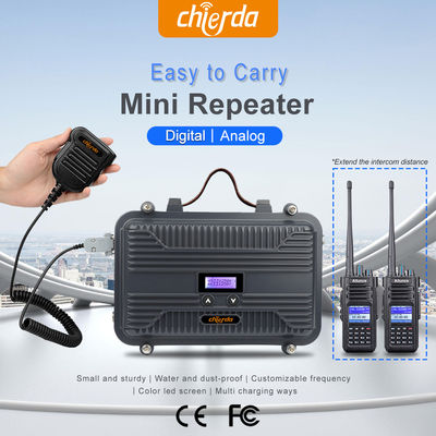 CTCSS/DCS Encode and Decode Network Customizable 10W Full Duplex Walkie Talkie Repeater