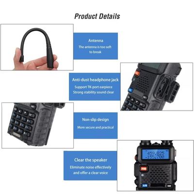 Outdoor Hiking Equipment BF-UV 9R Two Way Radio with 5W Output Power and Strong Signal