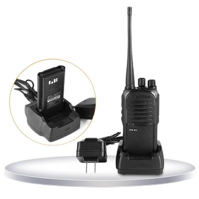 Black Wanhua HTD815 Walkie Talkie 5W/8W Optional 10 km Range for Communication Needs