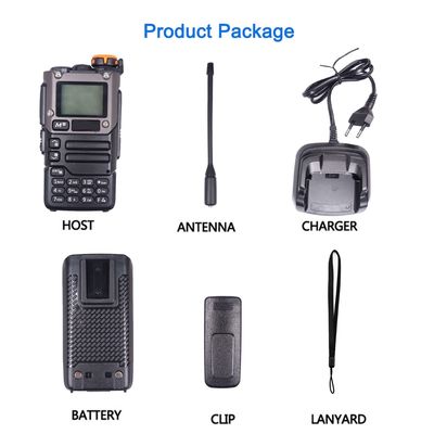 Restaurant Hotel Intercoms VHF UHF Handheld Walkie Talkie with 1600mAh Li-ion Battery