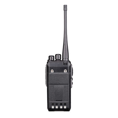 UHF Ham Radio Handheld Walkie Talkie Black 5W Output Power 3800mAh Intercoms Woki Toki