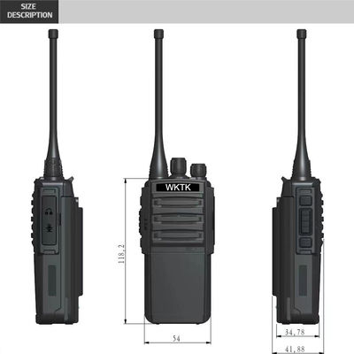 Portable VHF UHF Two Way Radio 3W Output Power Perfect for Hotel Restaurant Intercoms
