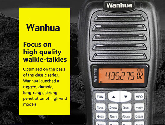 OEM Customize Walkie Talkie Type 4G POC WH118 Digital Radio Black UHF VHF Professional