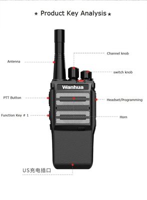 Original Handheld Radio with 5watt VHF UHF Frequency Type and Long Range Intercoms