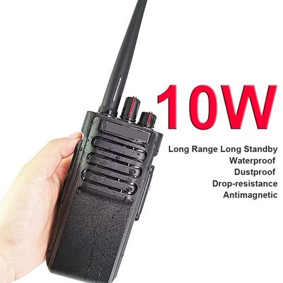 Fashion Handheld Radio Walkietalkie VHF UHF Analog Intercoms 10W Walkie Talkies IPX7