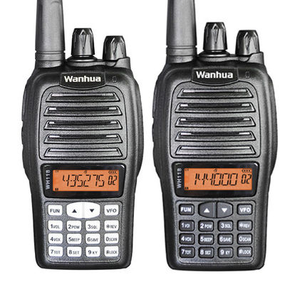 Wanhua WH118 Handheld Radio Walkie Talkie 2W Output Power Dual-band UHF VHF Long Range