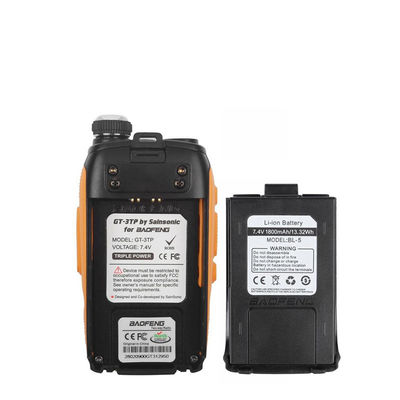 128 Storage Channel Waterproof Walkie Talkie 5 Watts Two Way Mobile Dual Band Radio