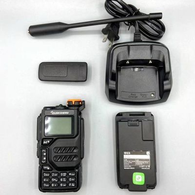 Dual Band High Power Walkie Talkie Style VHF/UHF Two Way Radio with 3000mAh Battery