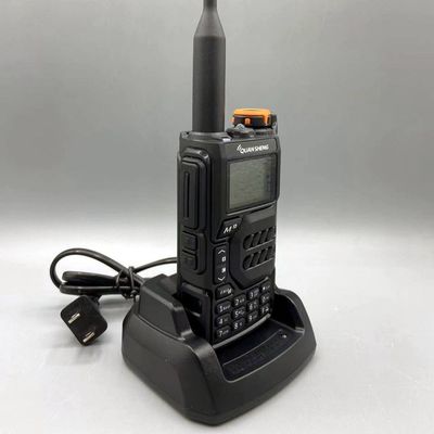 Dual Band High Power Walkie Talkie Style VHF/UHF Two Way Radio with 3000mAh Battery