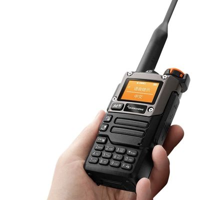 Double Band Analog Radio Two Way Walkie Talkie Black Handheld for Smooth Communication