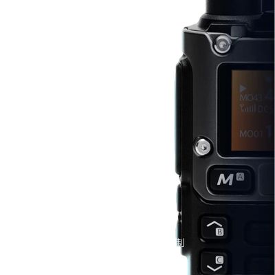 Double Band Analog Radio Two Way Walkie Talkie Black Handheld for Smooth Communication