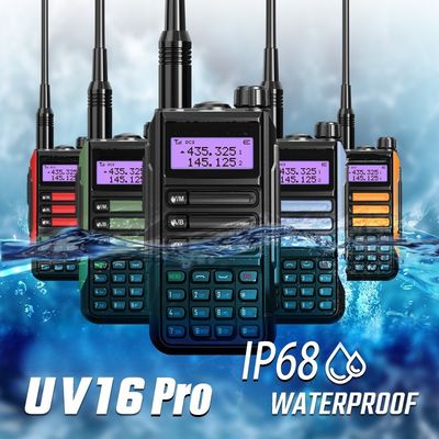 UV-16 High Power Walkie Talkie Recharger Long Range Waterproof Transceiver Ham Two Way Radio
