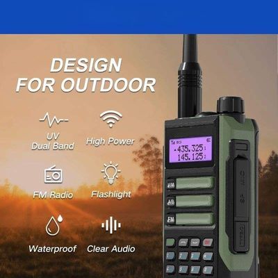 UV-16 High Power Walkie Talkie Recharger Long Range Waterproof Transceiver Ham Two Way Radio