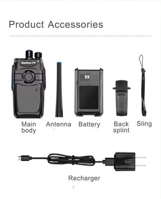 Handheld Walkie Talkie Intercom System for Bank Counter 103*61*33MM 16 Storage Channels