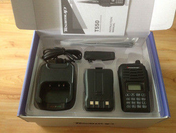 Most powerful T550 VHF/UHF walkie talkie with 4W output power and 16 storage channels