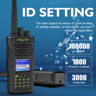 Two-Way Walkie Talkie VHF UHF Frequency Type 3.7V Operating Voltage