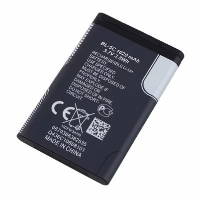 BL-5C Li-ion Rechargeable Battery for Nokia1100 1600 E60 N70 Stocked and Affordable