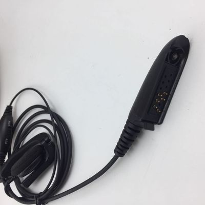 Walkie Talkie Wired Headphone in Black and Compatible with Motorola GP328 GP340 GP380