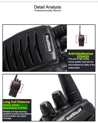 Wanhua WH27 Long Range Walkie Talkie Two-way Radio with -30 60°C Temperature Range