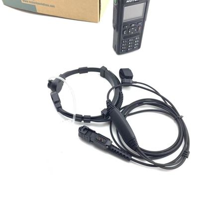 Motorola MTP3150 3250 6750 Heavy Duty Throat Microphone with Acoustic Tube Headphone