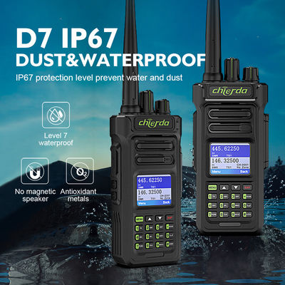 GPS IP67 Digital Walkie Talkie for VHF UHF Transceiver Communication 150*64*40mm