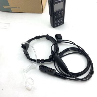Motorola MTP3150 3250 6750 Heavy Duty Throat Microphone with Acoustic Tube Headphone