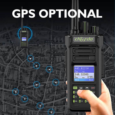 GPS IP67 Digital Walkie Talkie for VHF UHF Transceiver Communication 150*64*40mm