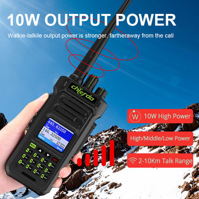 GPS IP67 Digital Walkie Talkie for VHF UHF Transceiver Communication 150*64*40mm