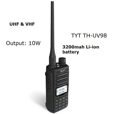 TYT TH-UV98 10W Walkie-Talkie The Ideal Choice for Tour Guides and Outdoor Activities