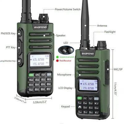 Baofeng UV-9R Pro T57 10W Handheld Walkie Talkie 3.7V Transceiver with 2800mAh Battery