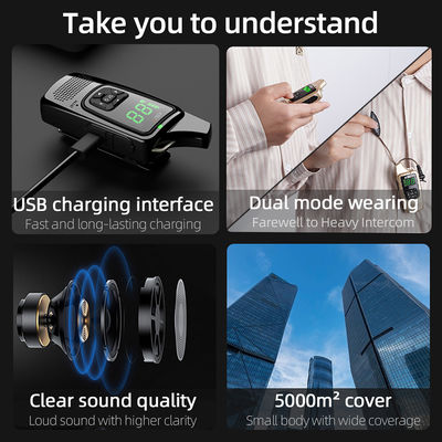 Handheld Terminal Style Two Way Radio KSUN V6 Hidden Display UHF Wireless Portable PTT