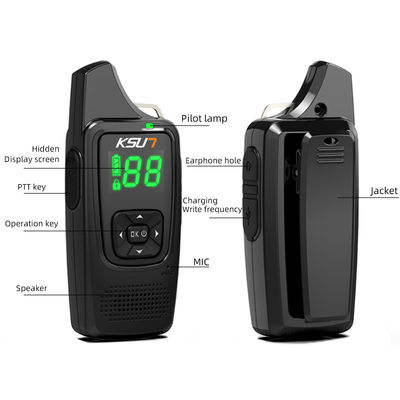 Handheld Terminal Style Two Way Radio KSUN V6 Hidden Display UHF Wireless Portable PTT