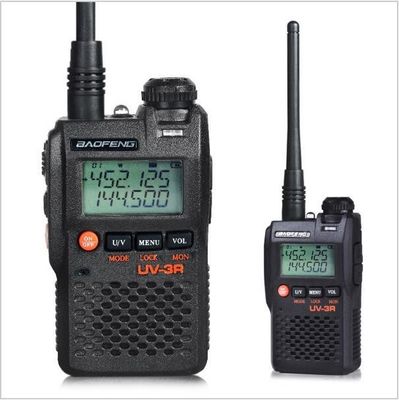 UV-3R Long Range Dual Band UHF VHF Handy Two Way Radio with Lcd display Walkie Talkie